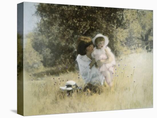 Mother and Child in Field-Nora Hernandez-Premier Image Canvas