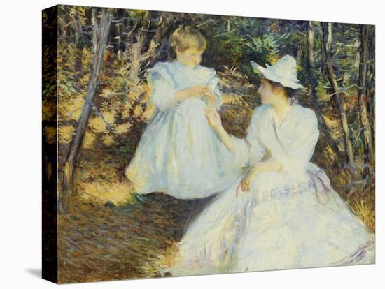 Mother and Child in Pine Woods-Edmund Charles Tarbell-Premier Image Canvas