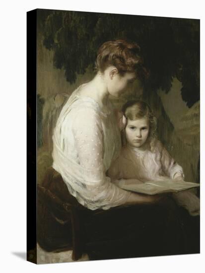 Mother and Child Reading, 1900-Lilla Cabot Perry-Premier Image Canvas