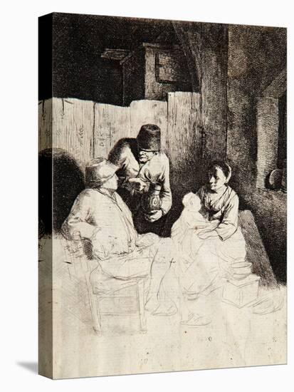 Mother and Child with Peasants in a Tavern-Cornelis Bega-Premier Image Canvas