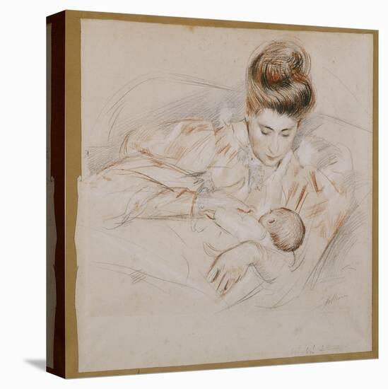 Mother and Child-Paul Cesar Helleu-Premier Image Canvas