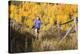 Mother And Daughter Trail Running In The Fall In Colorado-Liam Doran-Premier Image Canvas