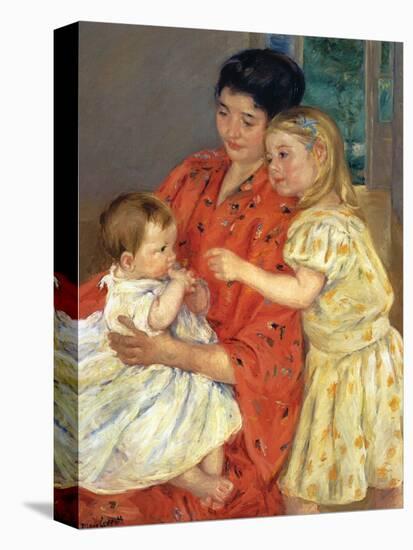 Mother and Sarah with the Baby, 1901-Mary Cassatt-Premier Image Canvas