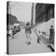 Mother and Son Walking Down Brooklyn Street Together, NY, 1949-Ralph Morse-Premier Image Canvas