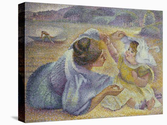 Mother Playing with Her Child, C.1897-Henri-Edmond Cross-Premier Image Canvas