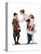 Mother Sending Children Off to School-Norman Rockwell-Premier Image Canvas