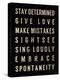 Motivational Type III-SD Graphics Studio-Stretched Canvas