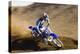 Motocross Racer on Dirt Track-null-Stretched Canvas
