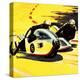 Motor-Cycle Side-Car Racing-Wilf Hardy-Premier Image Canvas