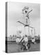 Motorcycle Acrobat Troupe Called "The Promenade Percies" Practise Their Act Involving Balance-null-Premier Image Canvas