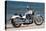 Motorcycle, Cruiser, Victory, White Metallic, Sea in the Background, Diagonal-Fact-Premier Image Canvas