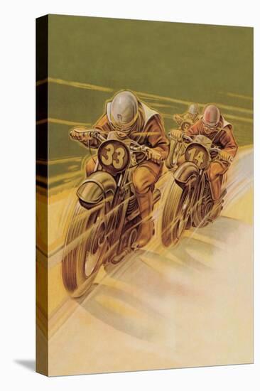 Motorcycle Racing-null-Stretched Canvas