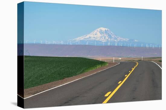 Mount Adams seen from, Oregon Highway 206 near Wasco, Oregon-Alan Majchrowicz-Premier Image Canvas