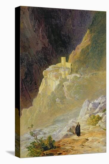 Mount Athos, the Monastery of St. Paul, 1858-Edward Lear-Premier Image Canvas