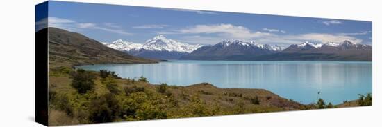 Mount Cook and Lake Pukaki, Mount Cook National Park, Canterbury Region-Stuart Black-Premier Image Canvas