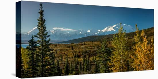 Mount Denali, previously known as McKinley from Wonder Lake, Denali National Park, Alaska-null-Premier Image Canvas