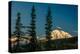 Mount Denali, previously known as McKinley from Wonder Lake, Denali National Park, Alaska-null-Premier Image Canvas