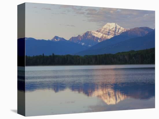 Mount Edith Cavell Reflected in Pyramid Lake, Early Morning, Jasper National Park, UNESCO World Her-Martin Child-Premier Image Canvas