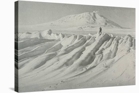 'Mount Erebus Over a Water-Worn Iceberg', October 1911, (1913)-Herbert Ponting-Stretched Canvas