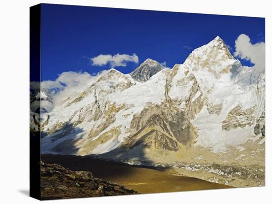 Mount Everest and Nuptse from Kala Patthar, Sagarmatha Natl Park, UNESCO World Heritage Site, Nepal-Jochen Schlenker-Premier Image Canvas