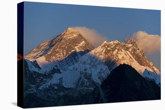 Mount Everest, Nuptse and Lhotse, seen here from Gokyo Ri, Khumbu Region, Nepal, Himalayas, Asia-Alex Treadway-Premier Image Canvas