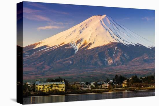 Mount Fuji at Sunrise as Seen from Lake Kawaguchi, Yamanashi Prefecture, Japan-Stefano Politi Markovina-Premier Image Canvas