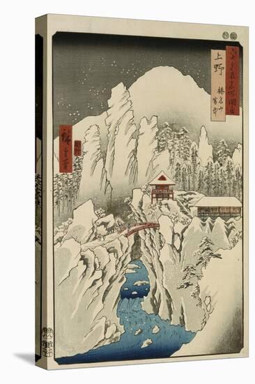 Mount Haruna in Snow, Ueno Province-Ando Hiroshige-Premier Image Canvas