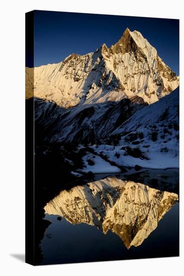 Mount Machapuchare(6997M) At Sunset. Annapurna Himal, Annapurna Sanctuary, Central Nepal-Enrique Lopez-Tapia-Premier Image Canvas