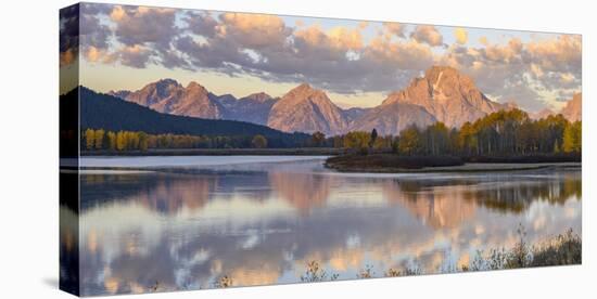 Mount Moran and Teton Range from Oxbow Bend, Grand Tetons National Park, Wyoming-Gary Cook-Premier Image Canvas