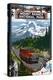 Mount Rainier National Park-Lantern Press-Stretched Canvas