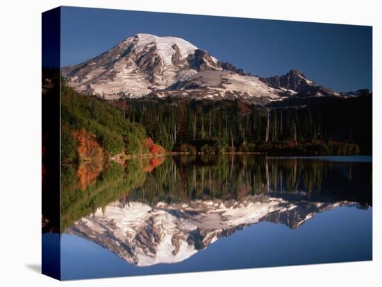 Mount Rainier Reflected in Bench Lake-John McAnulty-Premier Image Canvas