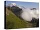 Mount Rainier rises above a fog bank, Tatoosh Wilderness, Washington State, USA-Janis Miglavs-Premier Image Canvas