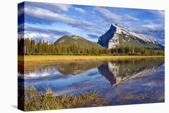 Mount Rundle Rising Above Vermillion Lakes Drive-Neale Clark-Premier Image Canvas