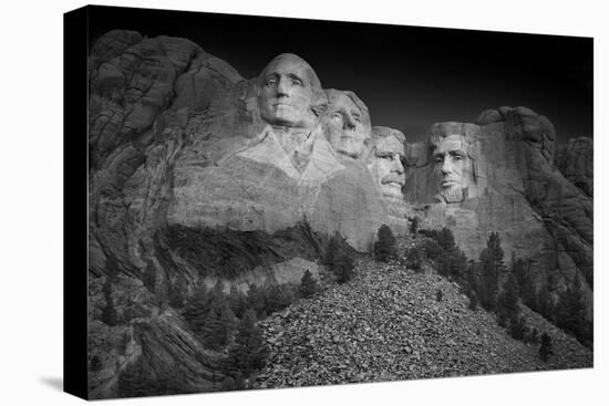 Mount Rushmore South Dakota Dawn BW-Steve Gadomski-Premier Image Canvas