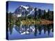 Mount Shuksan at Picture Lake, Heather Meadows, Washington, USA-Jamie & Judy Wild-Premier Image Canvas