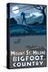 Mount St. Helens - Bigfoot Country-Lantern Press-Stretched Canvas