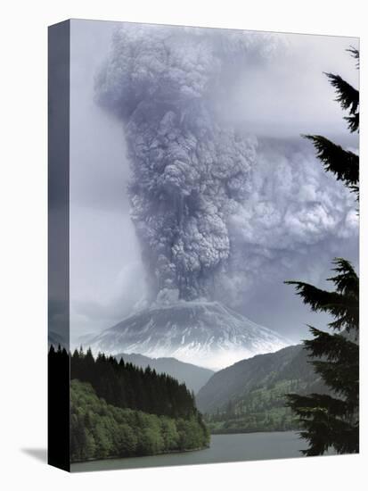 Mount St. Helens Eruption-Steve Terrill-Premier Image Canvas