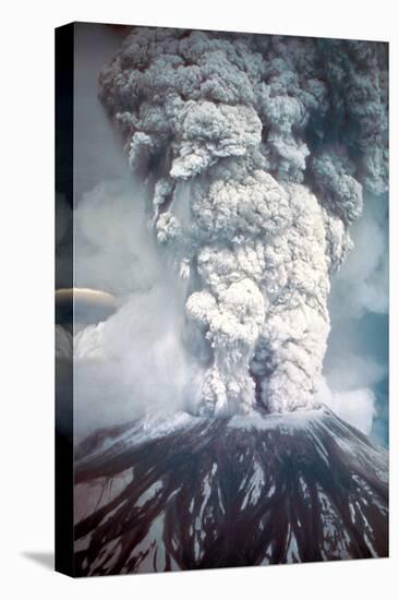 Mount St. Helens on its First Day of Eruption May 18, 1980-null-Stretched Canvas