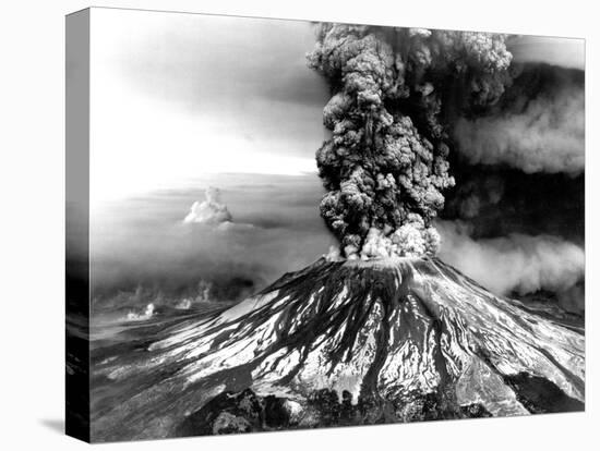 Mount St. Helens on the First Day of Eruption on May 18 1980-null-Stretched Canvas