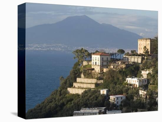Mount Vesuvius View and Vico Equense, Near Naples, Campania, Italy, Mediterranean, Europe-Ethel Davies-Premier Image Canvas