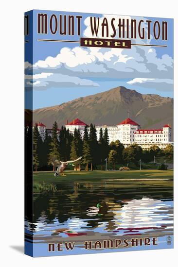 Mount Washington Hotel - Bretton Woods, New Hampshire-Lantern Press-Stretched Canvas