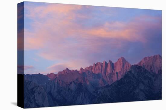 Mount Whitney Glows with Soft Light in an Early Morning in Lone Pine, California-Brett Holman-Premier Image Canvas