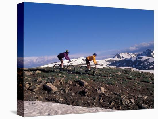 Mountain Biking in Loveland Pass, Colorado, USA-Lee Kopfler-Premier Image Canvas