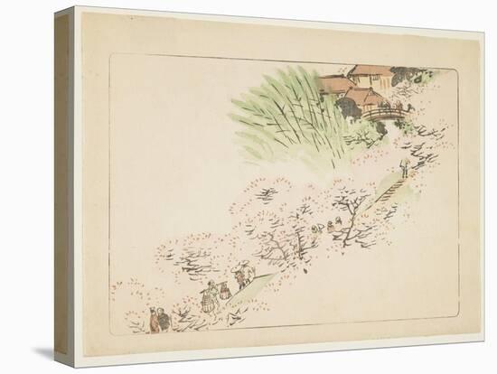 Mountain Cherry Blossoms, C. 1877-Shibata Zeshin-Premier Image Canvas