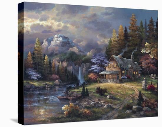 Mountain Hideaway-James Lee-Stretched Canvas