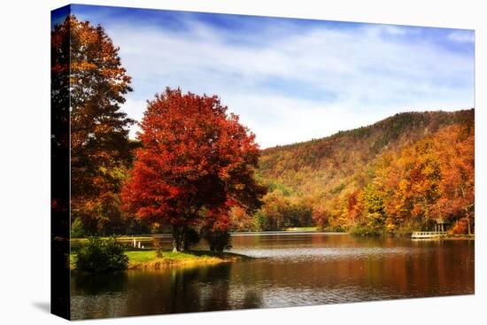 Mountain Lake Autumn-Alan Hausenflock-Premier Image Canvas