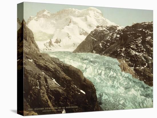 Mountain Landscape, Glacier and the Gorner Breithorn-null-Premier Image Canvas