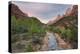 Mountain of the Sun, Cottonwood, Virgin River, Zion National Park, Utah, Usa-Rainer Mirau-Premier Image Canvas