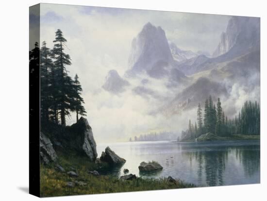 Mountain Out of the Mist-Albert Bierstadt-Premier Image Canvas