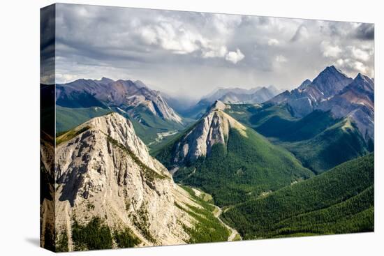 Mountain Range Landscape View in Jasper Np, Canada-MartinM303-Premier Image Canvas